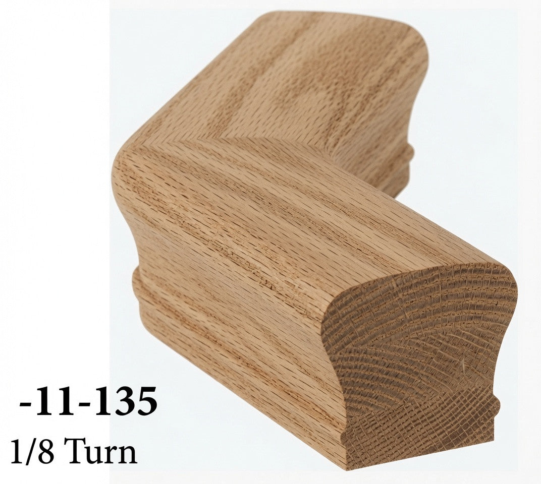 7011-135 135-degree Level Turn in Red Oak