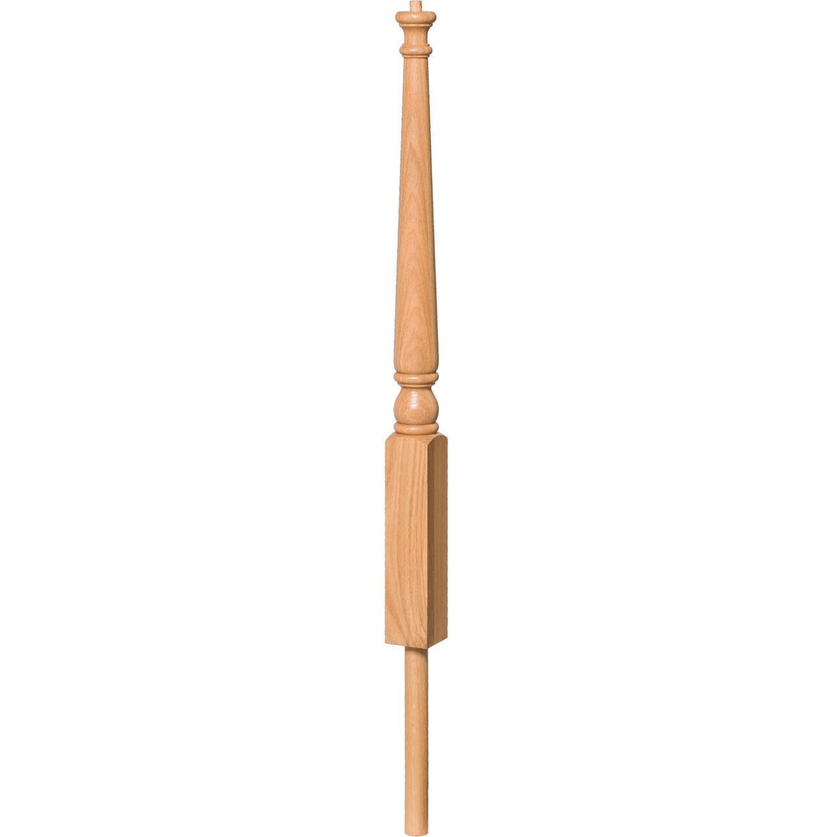 SP-4012 Poplar Colonial Pin Top Starting Newel Post