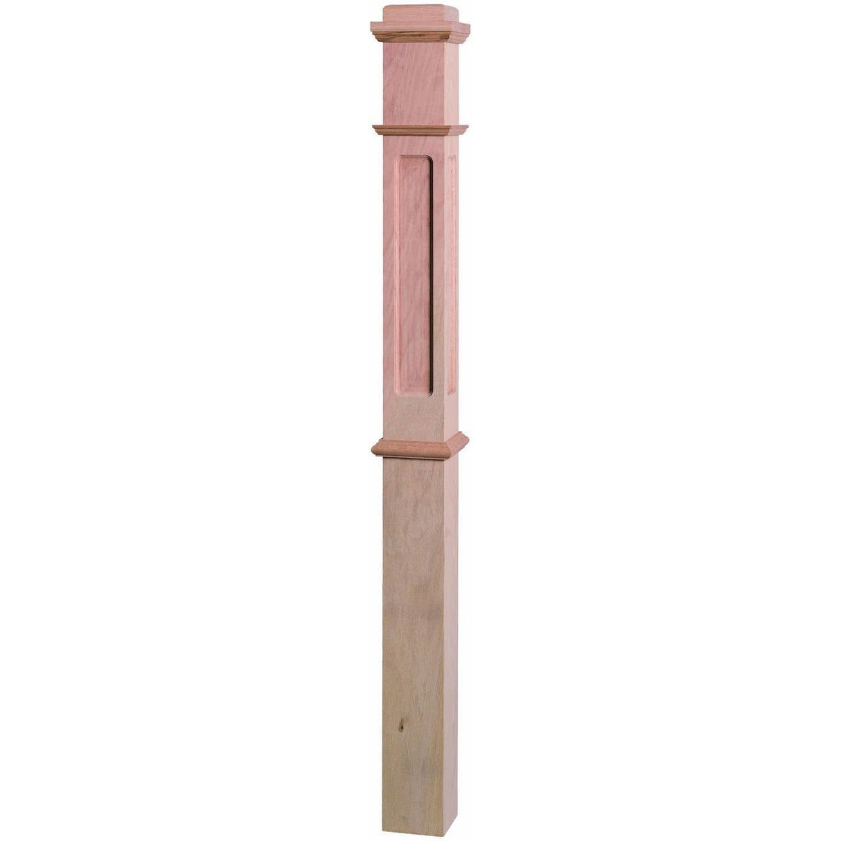 FP-4375 Primed with Special Species Trim Flat Panel Box Newel Post 3