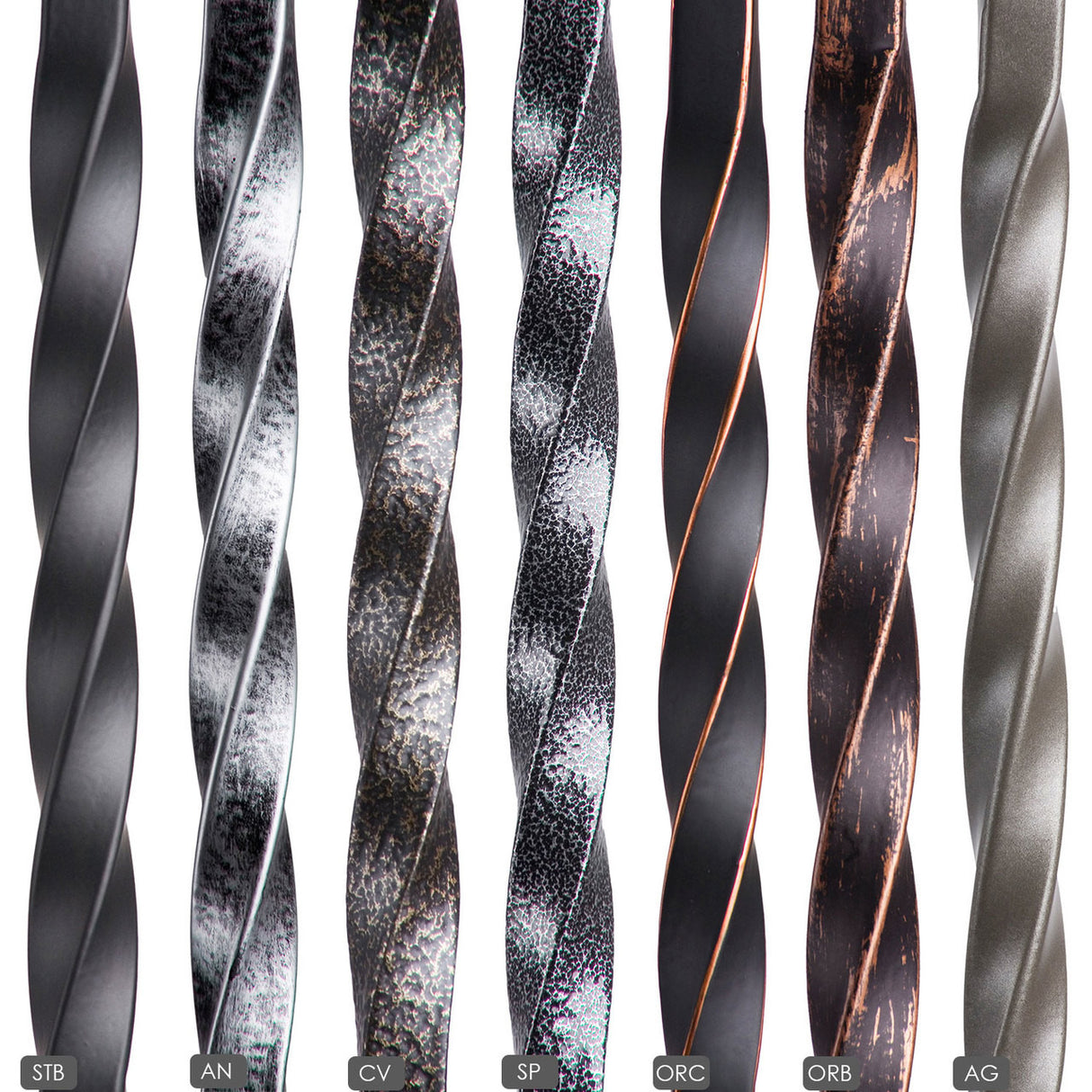 Twist Series Available Powder Coatings