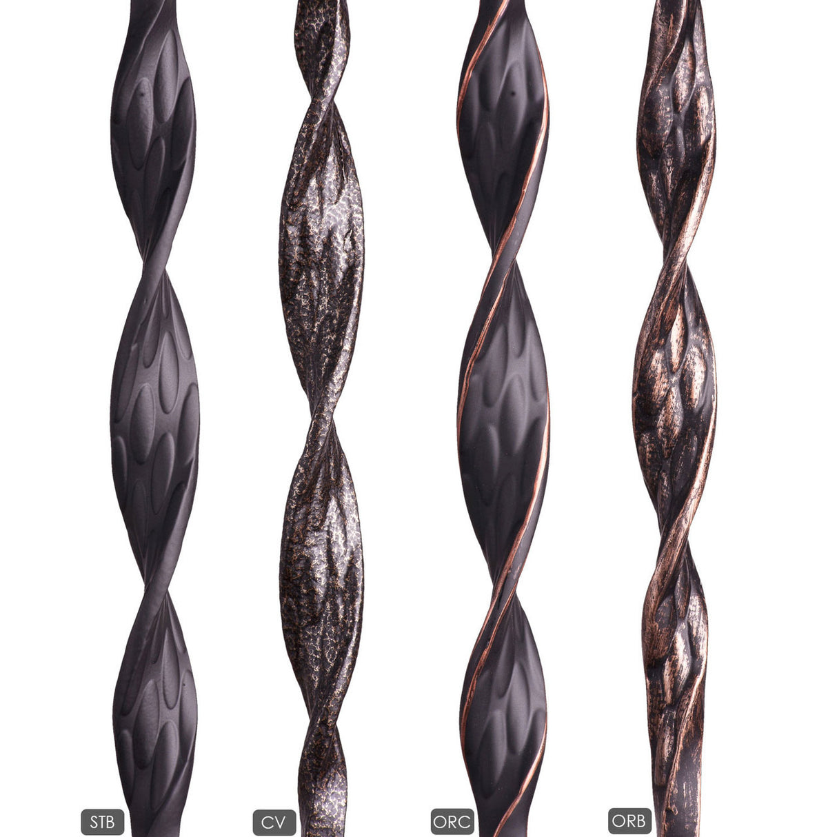 HF16.1.5 Single Ribbon Iron Baluster available Powder Coatings.