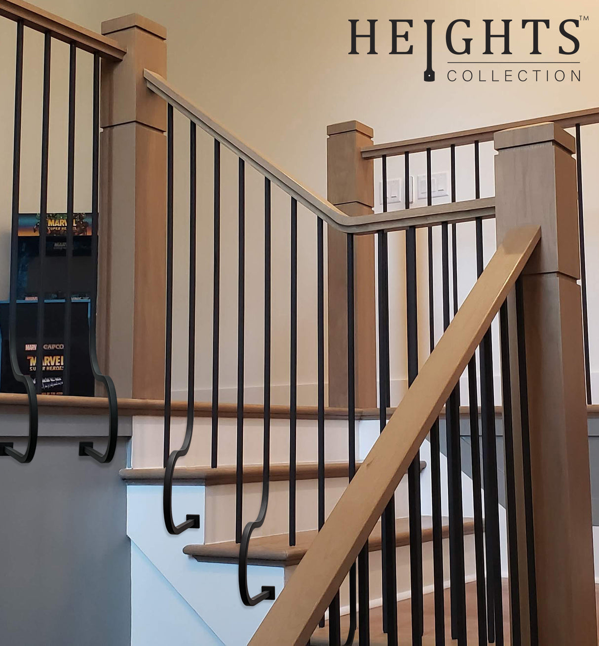 HF-16.6.19 Universal Wall Mount Iron Baluster Base