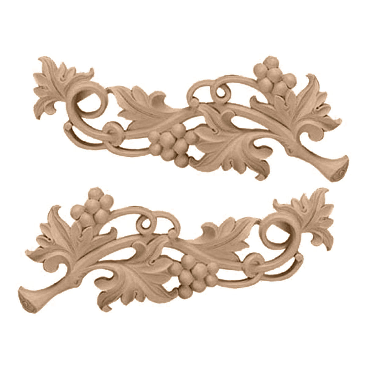 Grape Scrolls Pair, Large (ONL14X05X01GR)