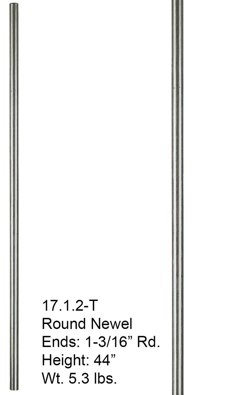 HF17.1.2-T Round Tubular Stainless Steel Newel Post