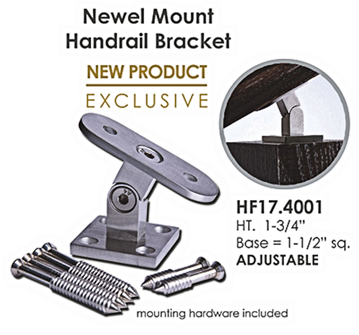 HF17.4001 Newel Mount Handrail Bracket (3)