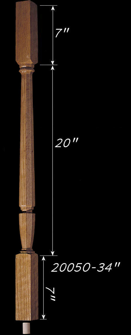 C-2005O 34" Octagonal Carolina Baluster