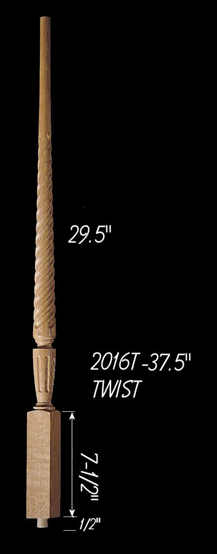 C-2016T 37-1/2" Twist Carolina Baluster