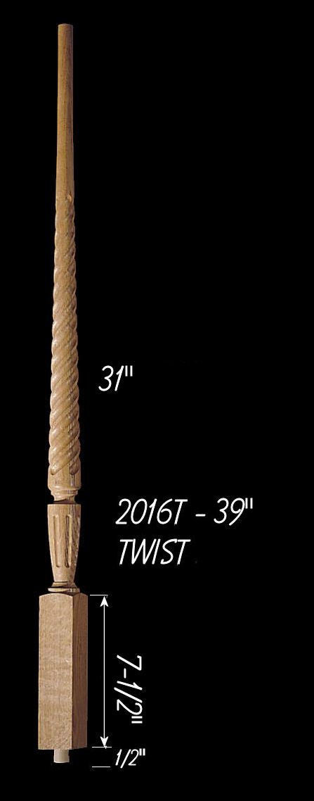 C-2016T 39" Twist Carolina Baluster