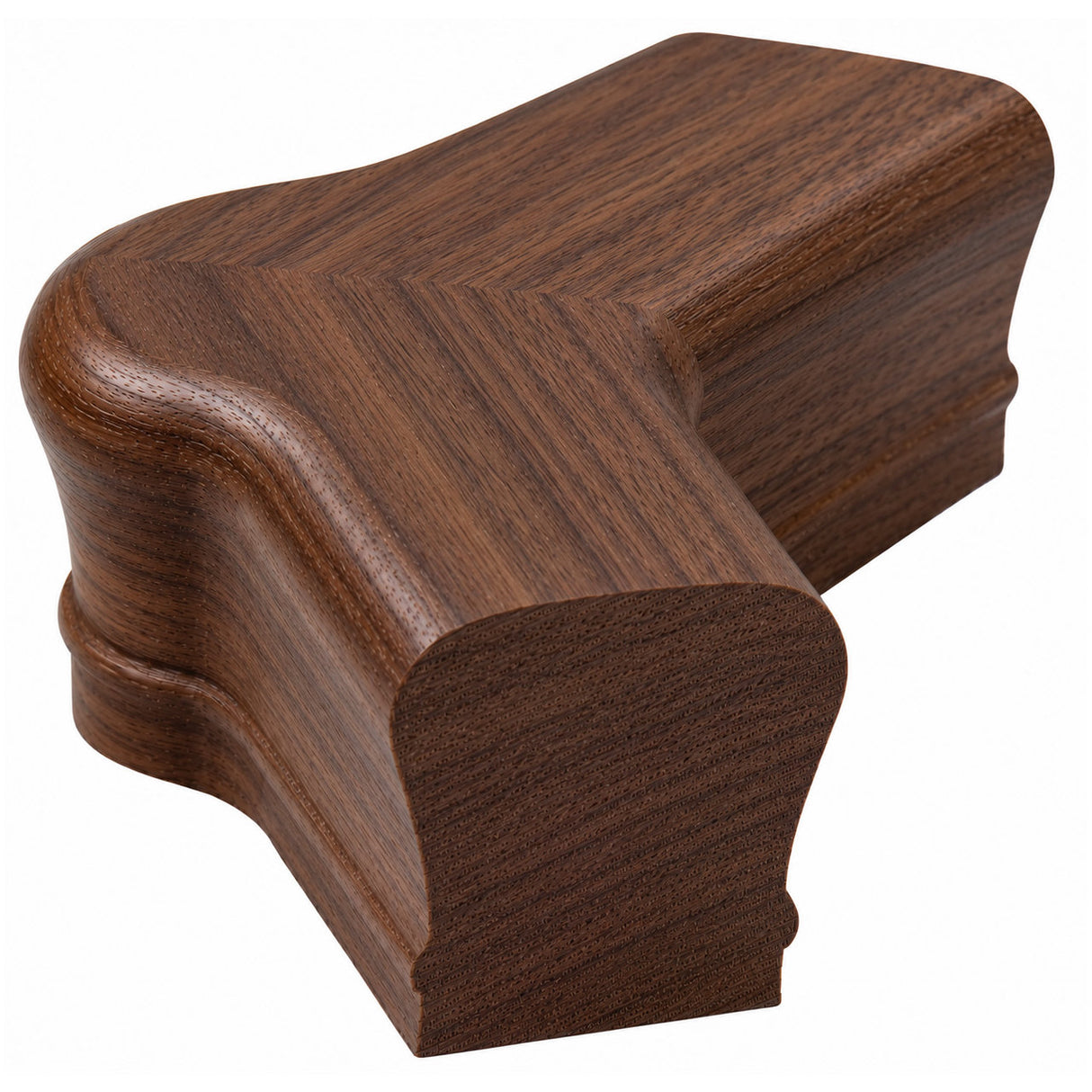 7021-135 135-Degree Newel Cap for the 2-1/4" x 2-3/8" Handrail, Walnut