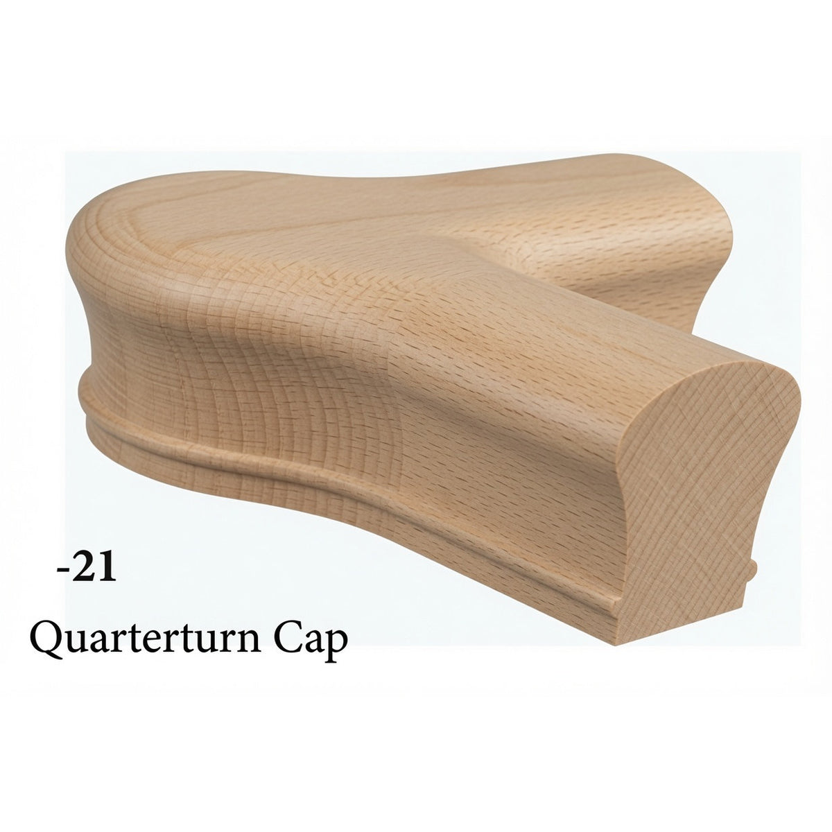 7021 Quarter-Turn Newel Cap, Beech