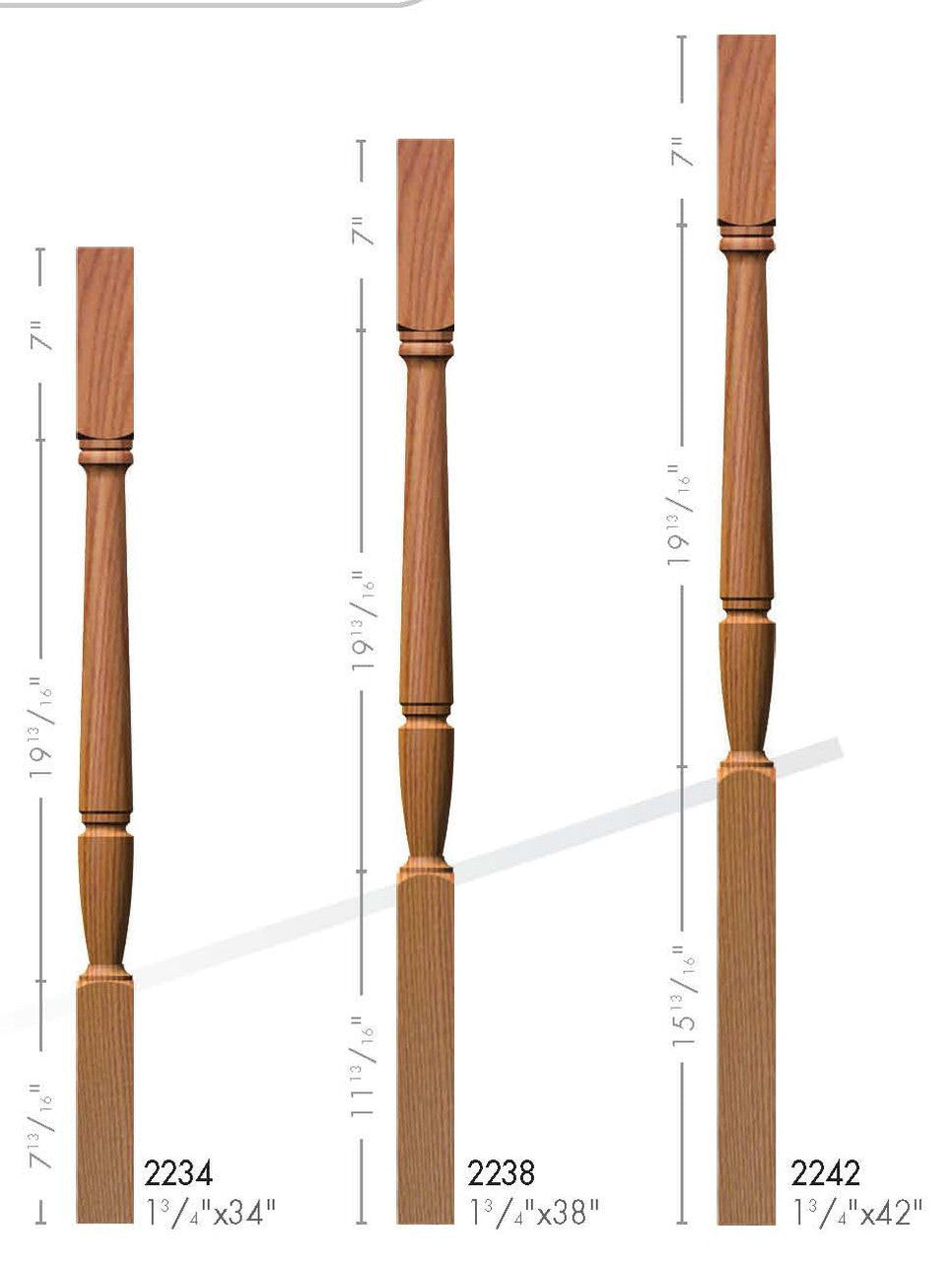 2200 Series Elegant Rise Balusters