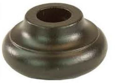 R-10 2375 Round Flat Shoe for the 5/8-inch Venetian Balusters, Shown in Oil Rubbed Bronze