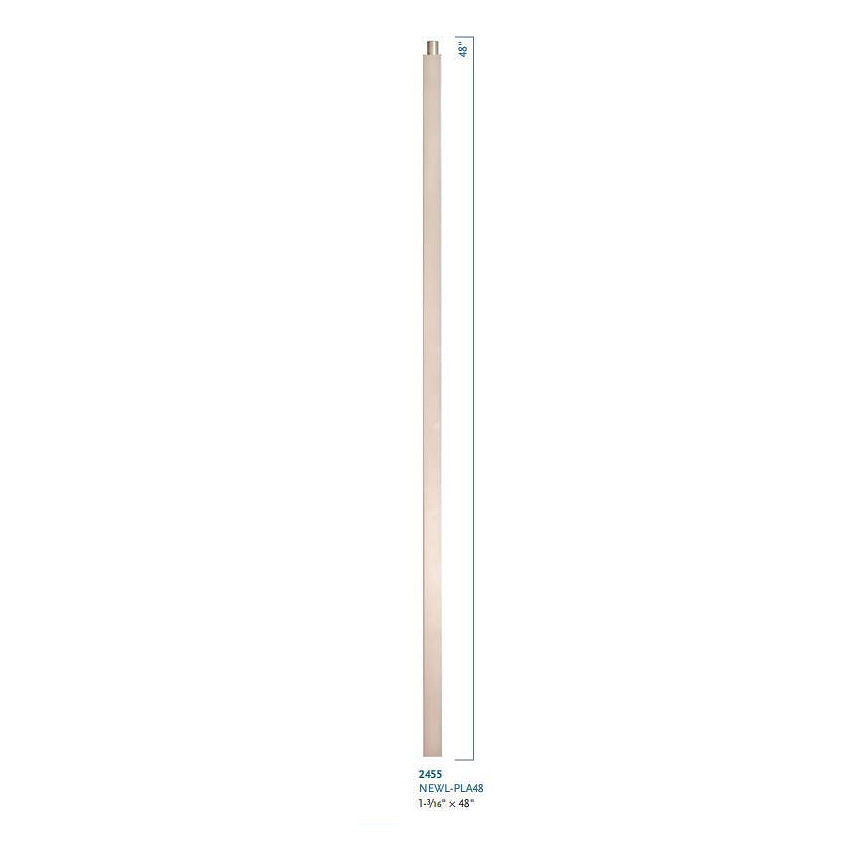 2455 NEWL-PLA Plain Iron Newel Post