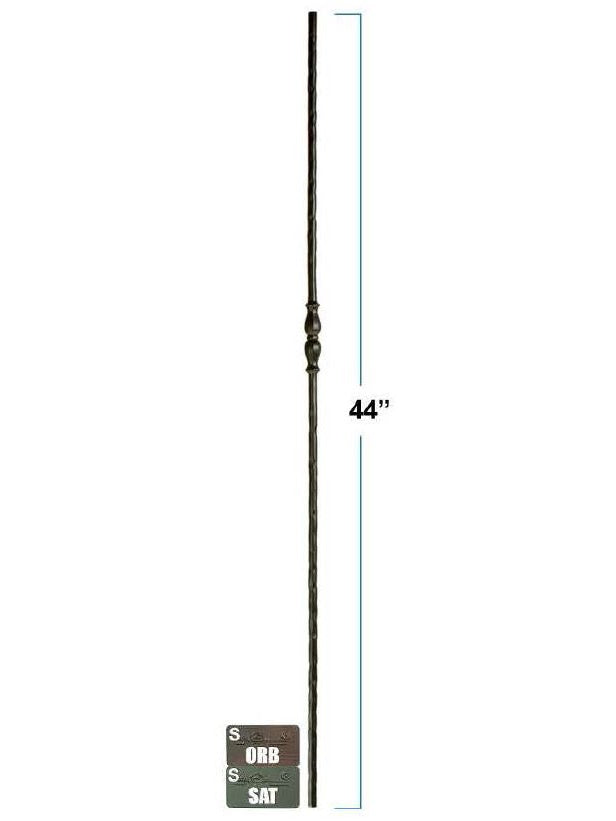 R60144 Single Urn Round Victorian Iron Baluster