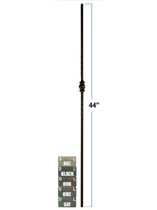The 2990-LT Lite Mediterranean Single Forged Ball Tubular Steel Baluster