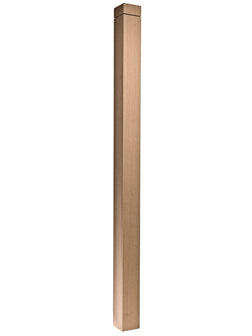 300N48 3" x 48" S4S Newel with Notched Top