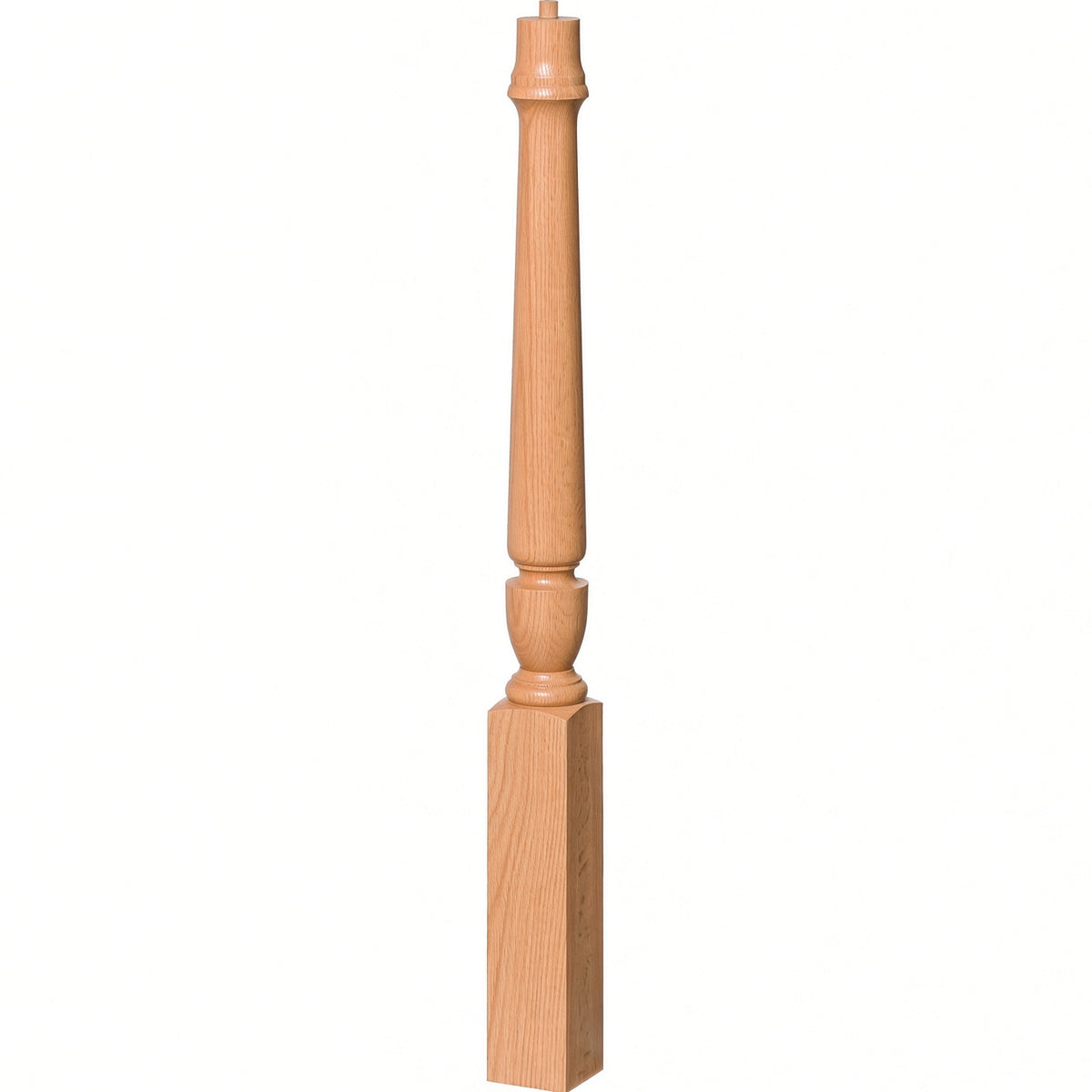 3010 3-1/2" x 43" Bunker Hill Starting Newel Post, Alder