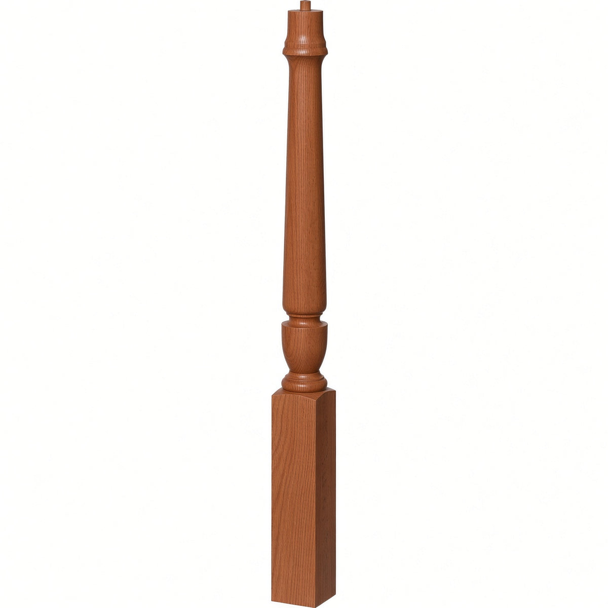 3010 3-1/2" x 43", or 3011 48" Bunker Hill Starting Newel Post, American Cherry