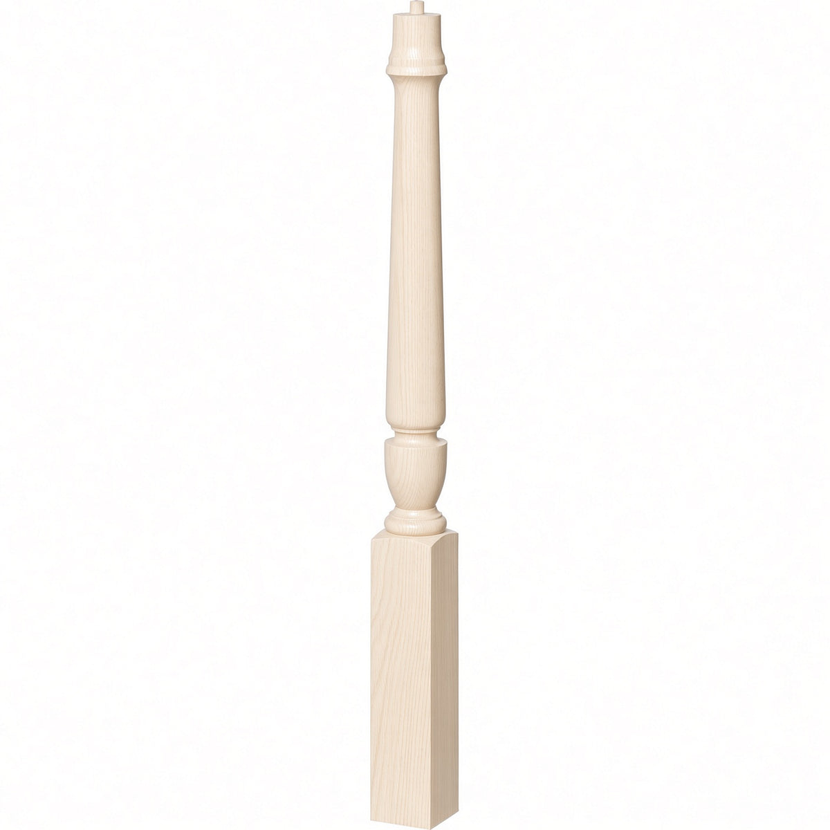3010 3-1/2" x 43", or 3011 48" Bunker Hill Starting Newel Post, Hard Maple