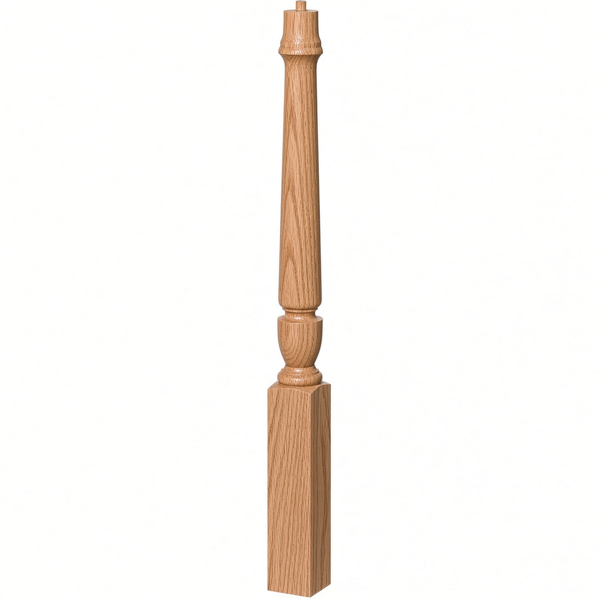 3010 3-1/2" x 43", or 3011 48" Bunker Hill Starting Newel Post, Hickory