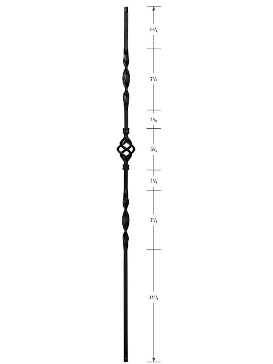 3321 2 Ribbons 1 Basket Hollow Baluster