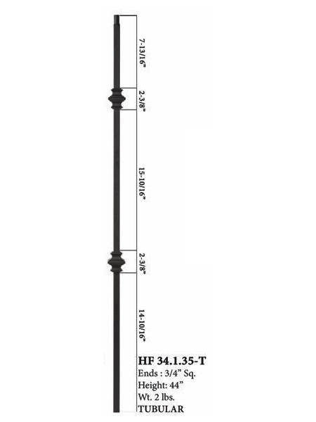 HF34.1.35-T MEGA Double Knuckle Steel Baluster 2