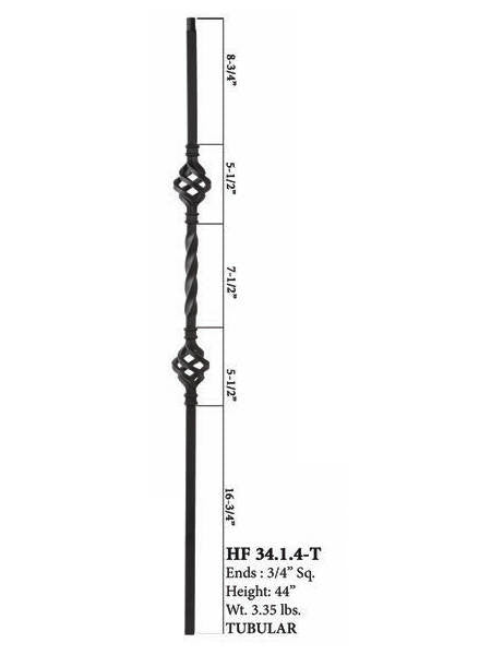 HF34.1.4-T MEGA Double Basket Steel Baluster