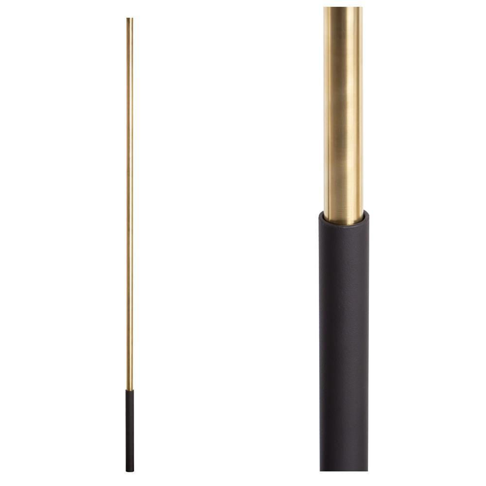SoHo - Satin Black Base on Brass Baluster