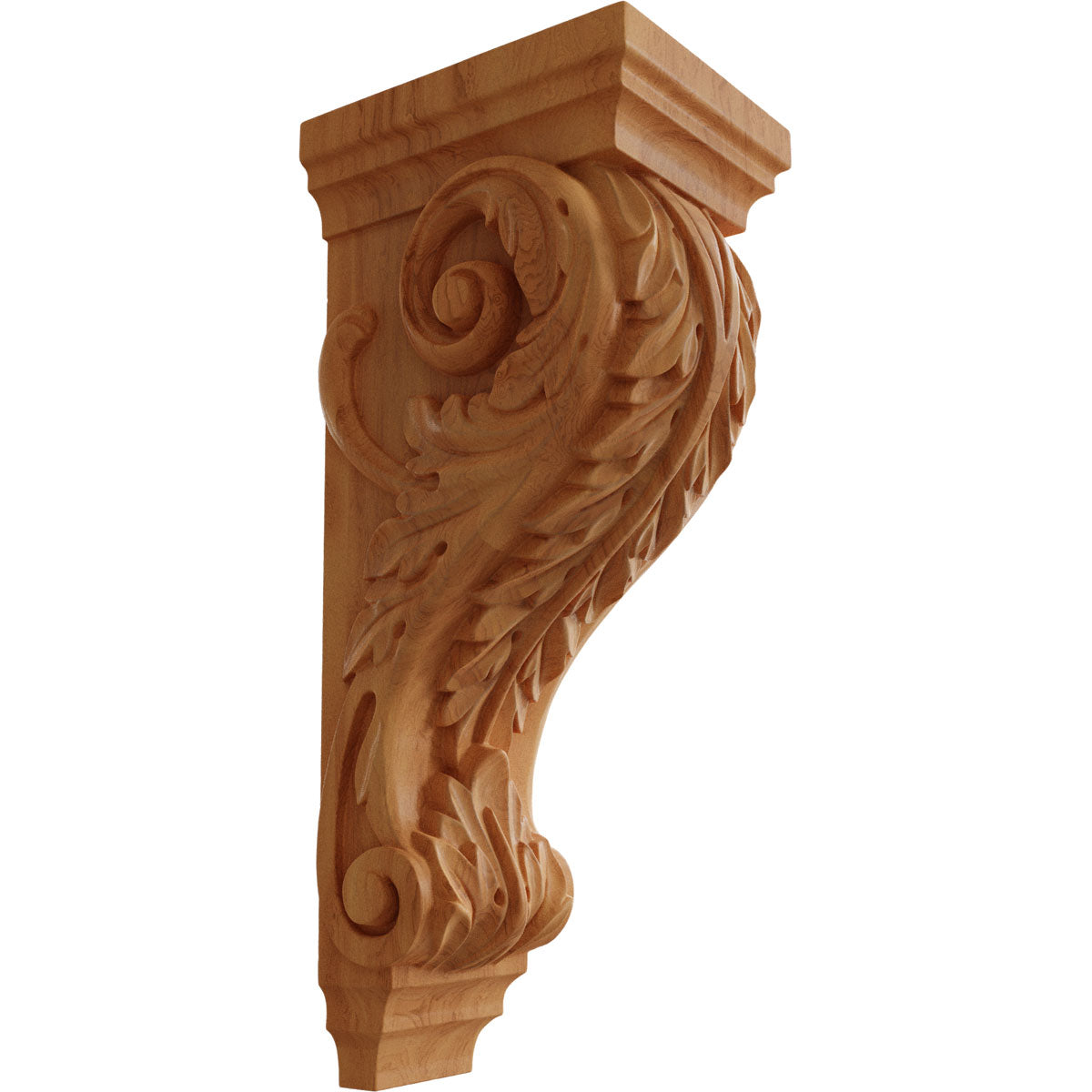 Acanthus Extra Large Pilaster Corbel, 6" X 7 1/2" X 18"