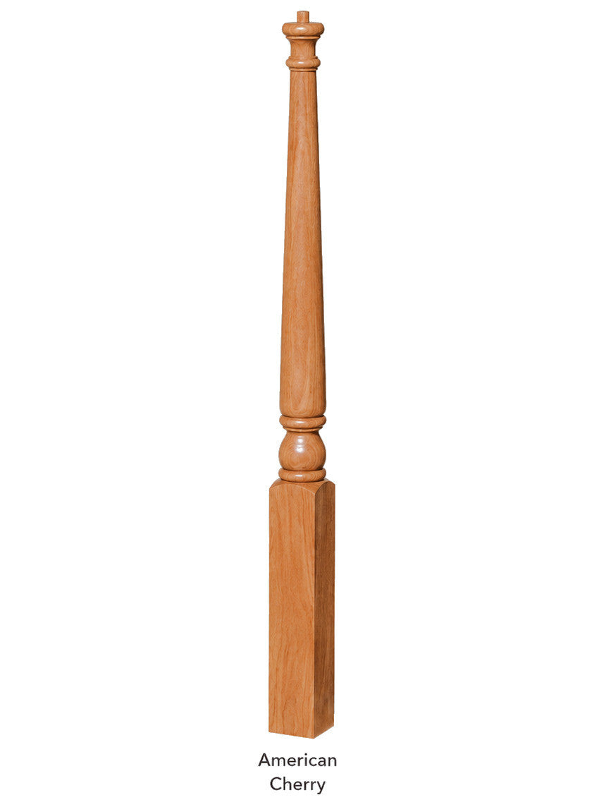 4011 Colonial Pin Top Start Newel Post Cherry