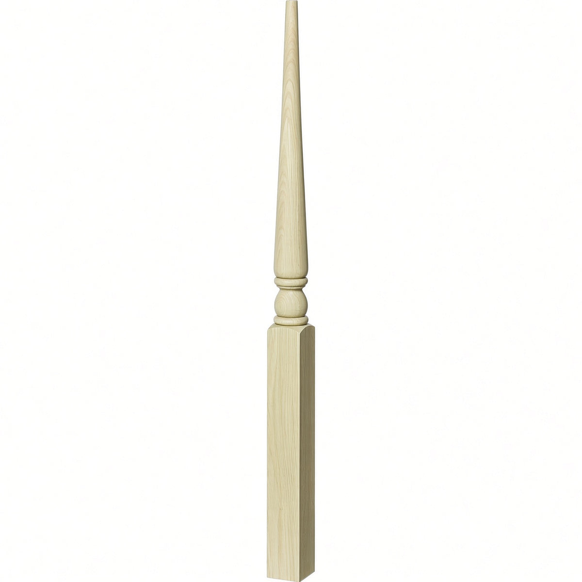 4013 3" x 48" Colonial Stablizer Newel Post, Poplar