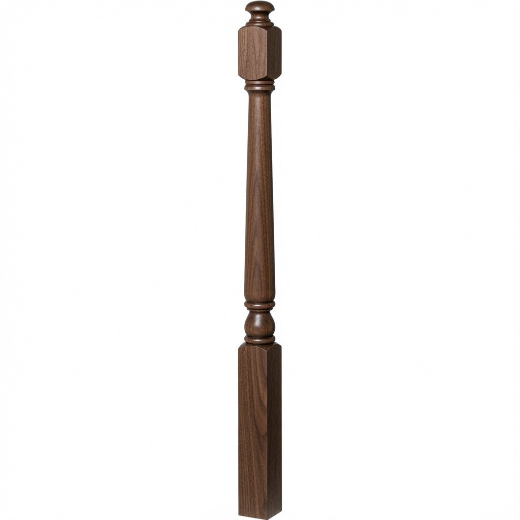 4042A Colonial Starting Newel Post, Walnut