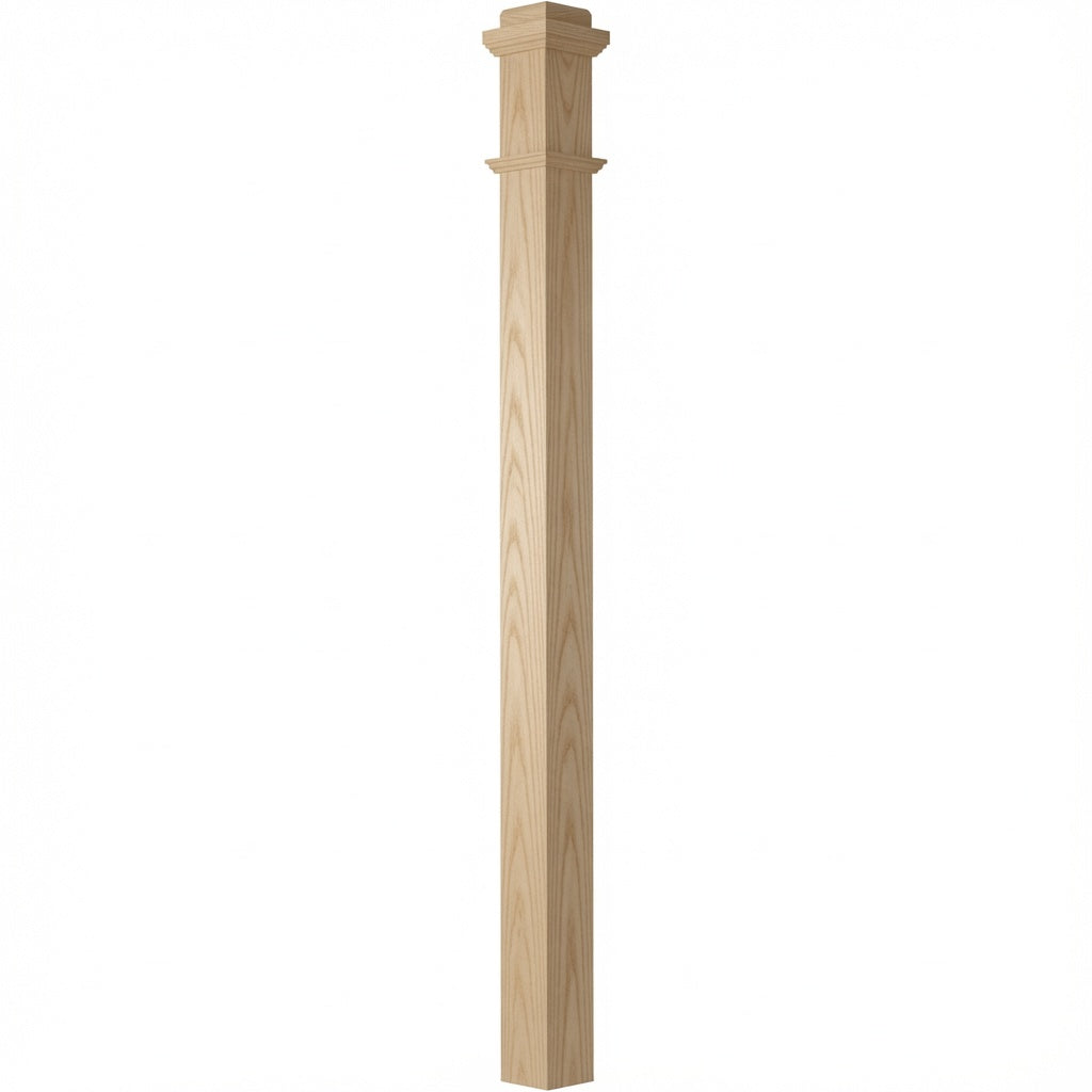 4075 Box Newel Post, Ash