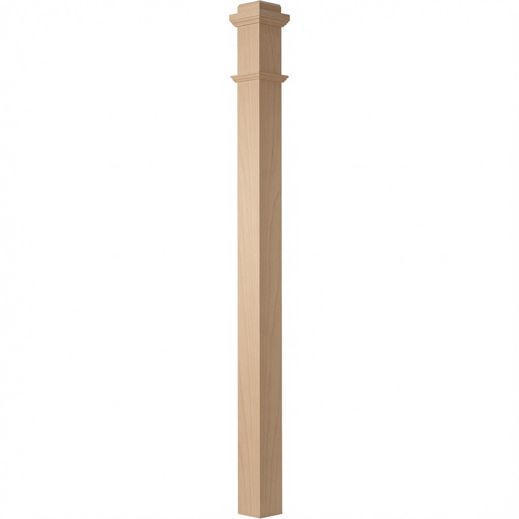 4075 Box Newel Post, Beech