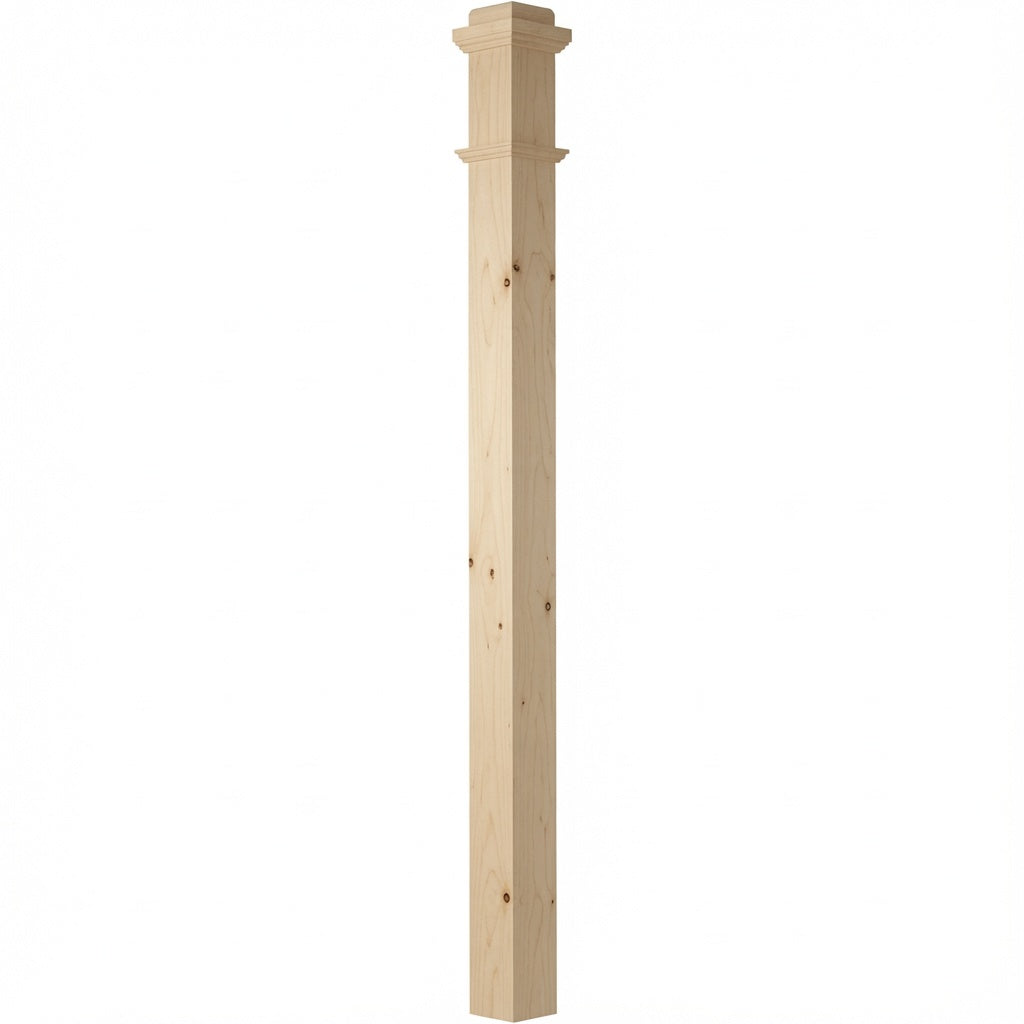 4075 Box Newel Post, Birch