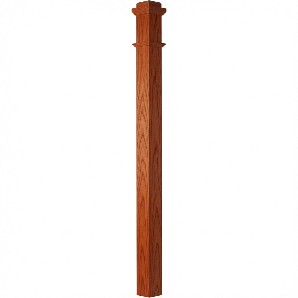 4075 Box Newel Post, Brazilian Cherry