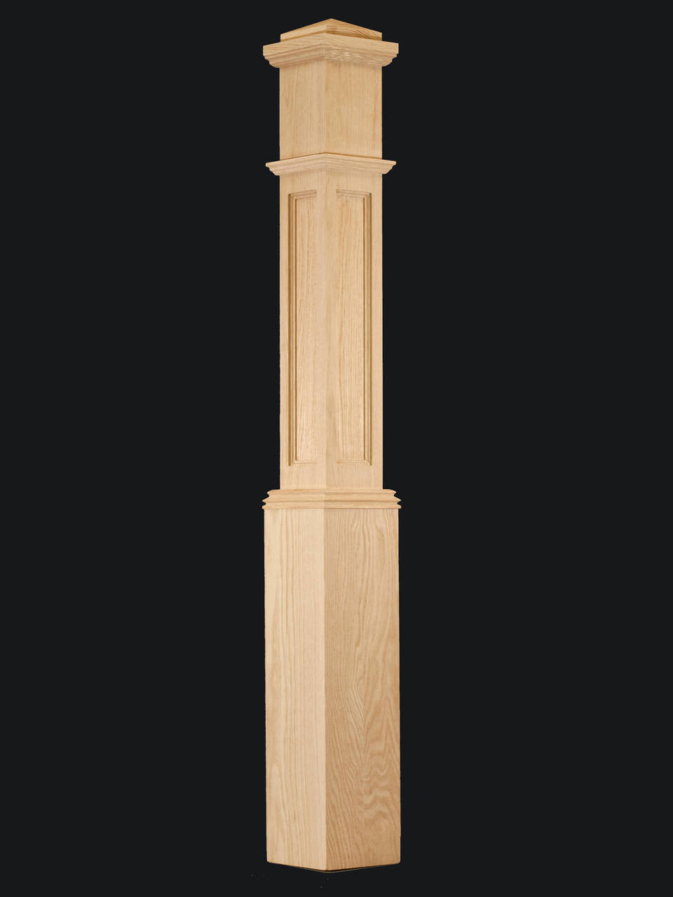 C-4091-FP Flat Panel Traditional Box Newel