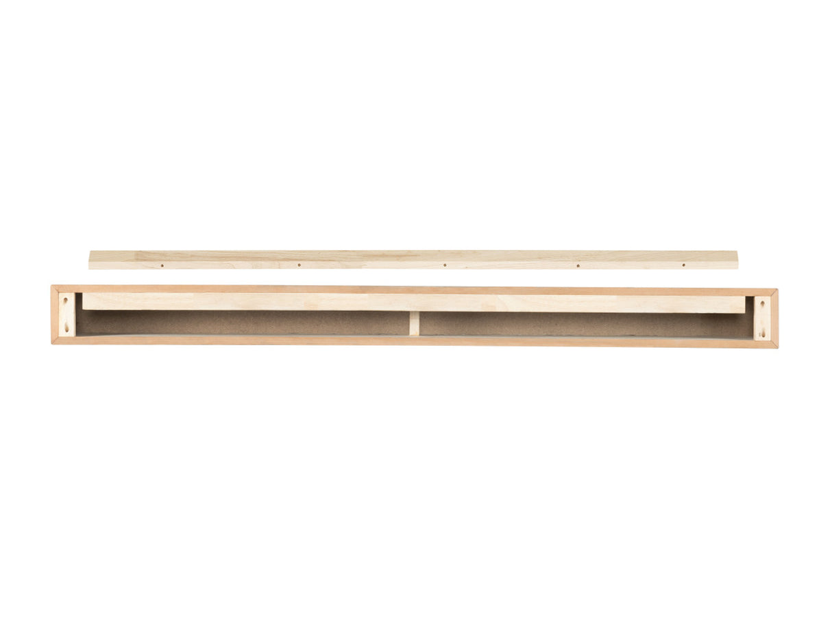 410 The Cassie Mantel Shelf, Mineral Finish (Back View)
