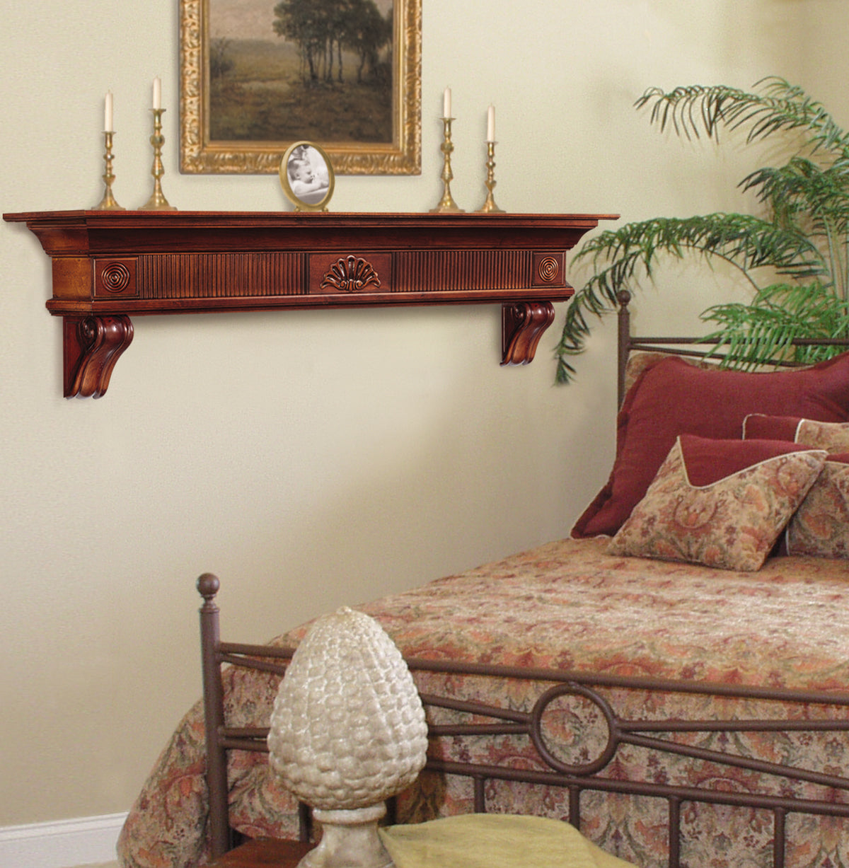416 Devonshire Fireplace Mantel Shelf Life Style View 1