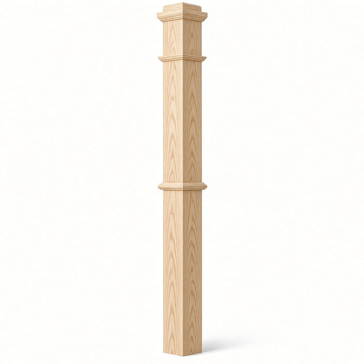 4375 4-3/4" x 62" Box Newel Post, Birch