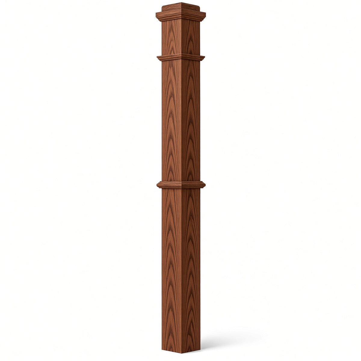 4375 4-3/4" x 62" Box Newel Post, Brazilian Cherry