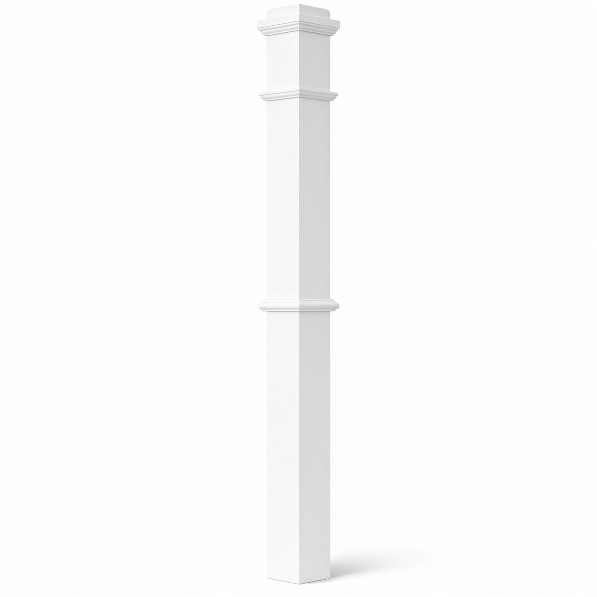 4375 4-3/4" x 62" Box Newel Post, Primed
