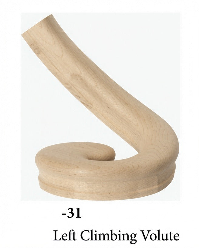 7031 or 7036 Curved-Arm Volutes