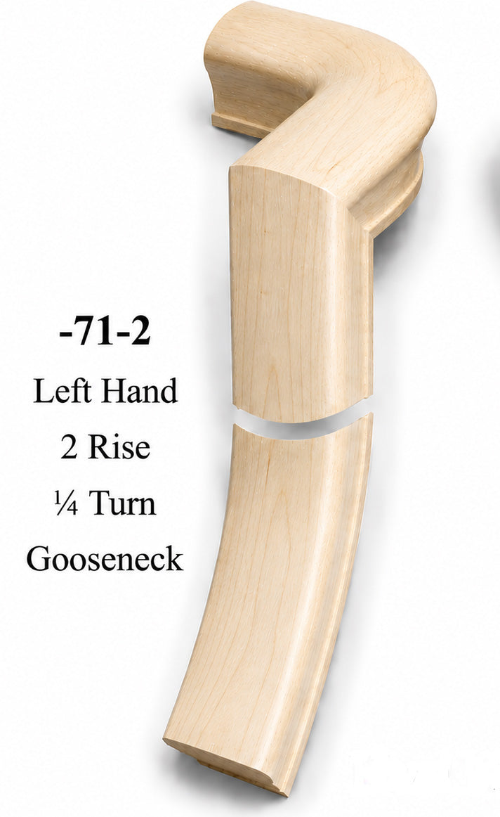 7071 or 7076 2-Rise Gooseneck with Level Quarter-turns