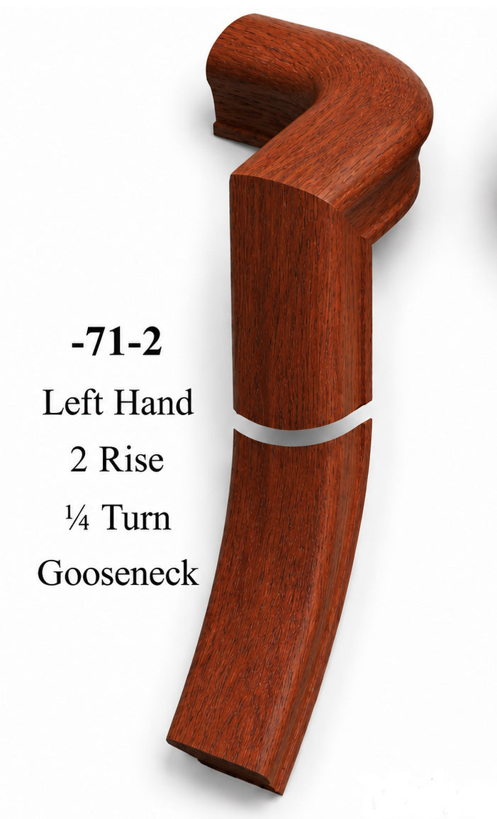 7071 or 7076 2-Rise Gooseneck with Level Quarter-turns
