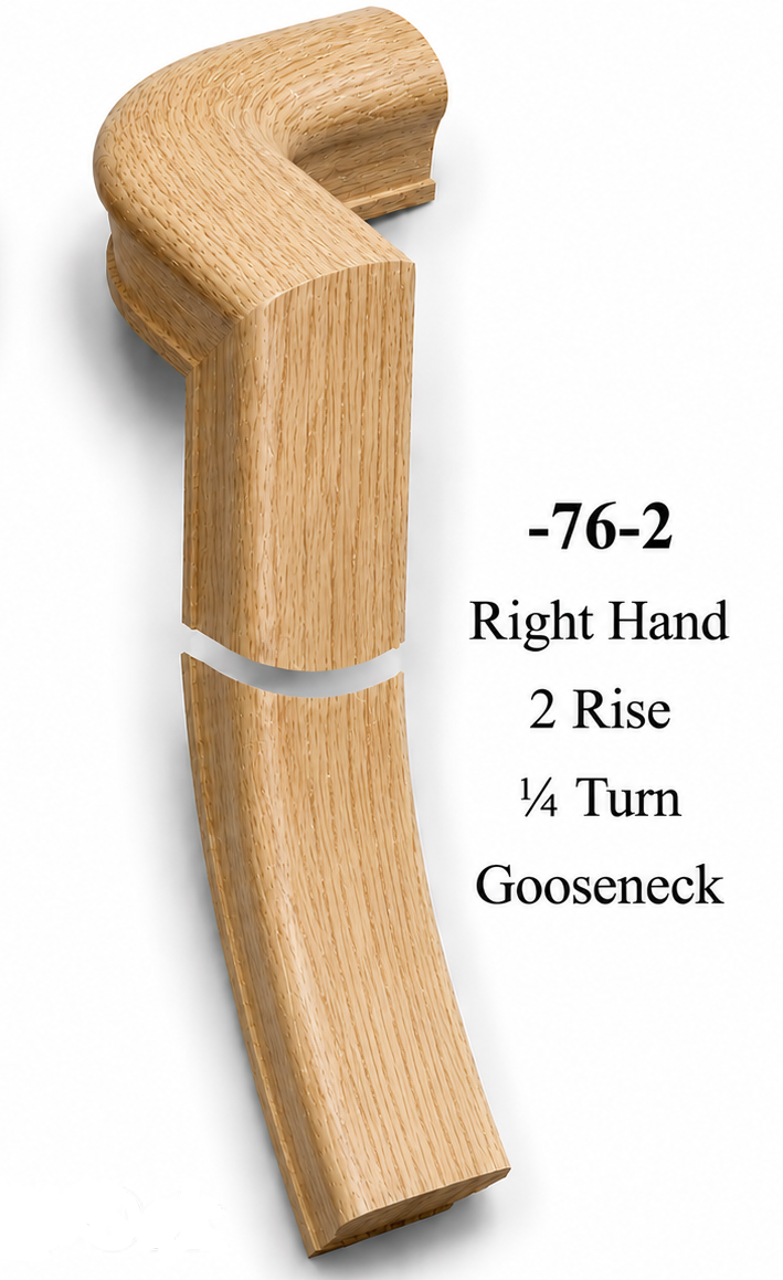 7071 or 7076 2-Rise Gooseneck with Level Quarter-turns
