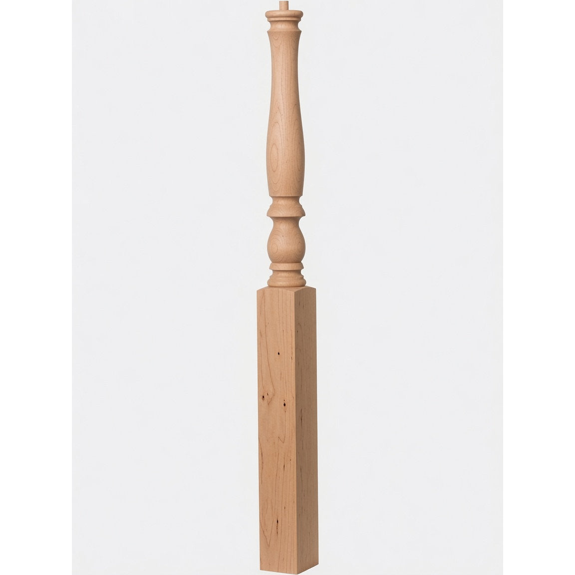 4670 3-1/4" Country Starting Pin Top Newel Post, Alder
