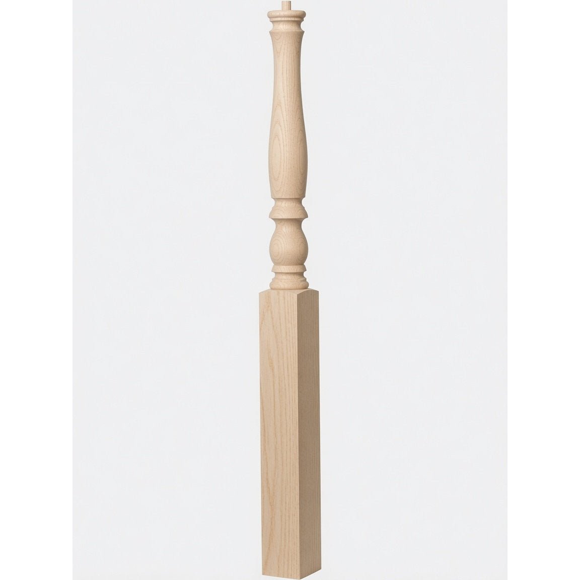 4670 3-1/4" Country Starting Pin Top Newel Post, Ash
