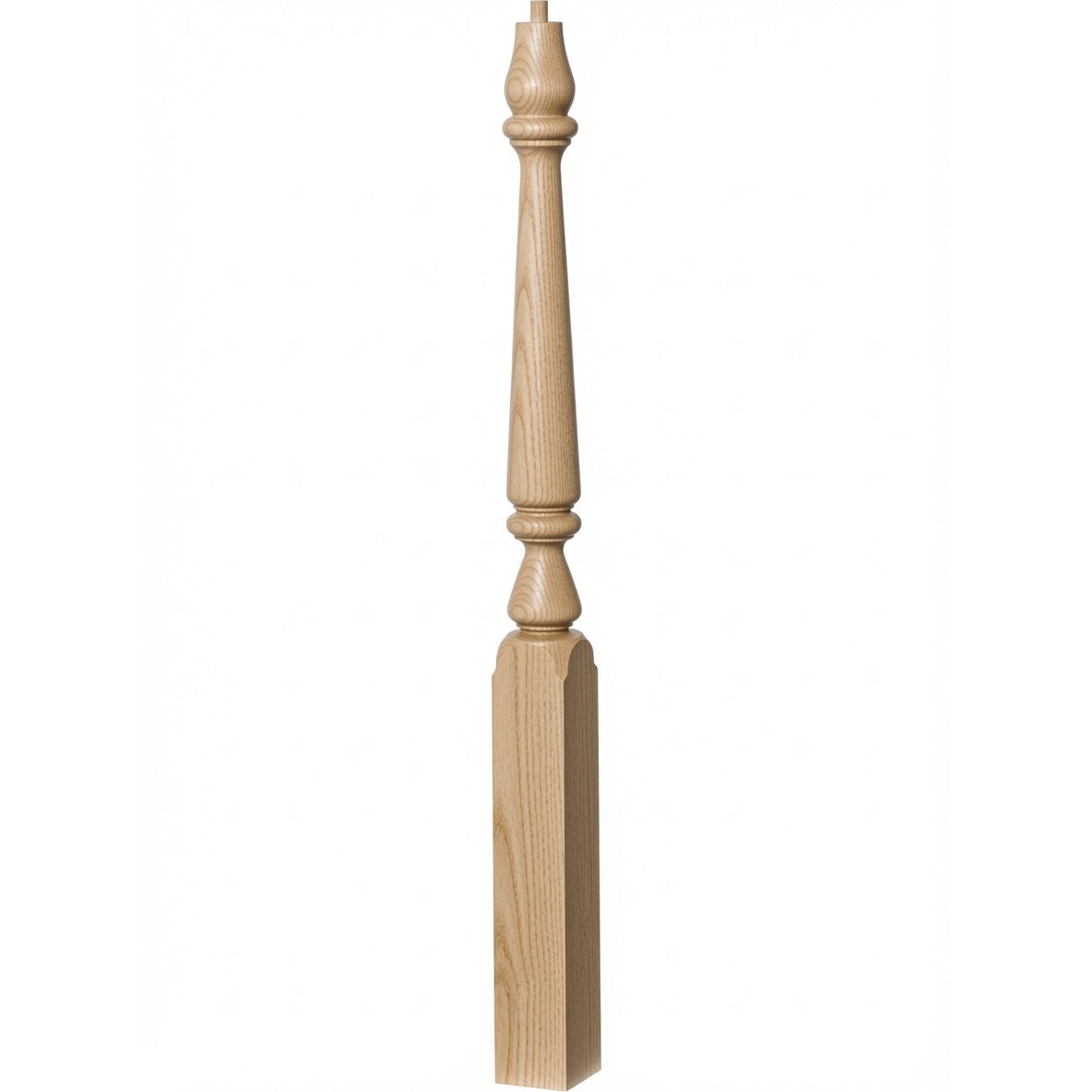 4810 (48") or 4815 (60") Ohio Pin Top Plain Newel Post, Ash