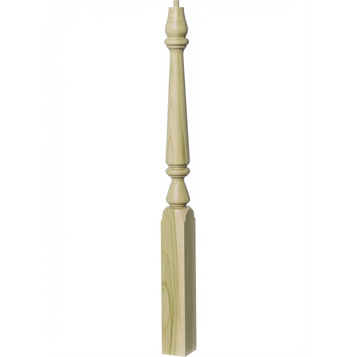 4810 (48") or 4815 (60") Ohio Pin Top Plain Newel Post, Poplar